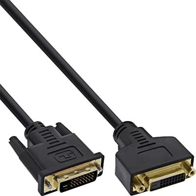 InLine 17763P DVI-D verlenging Premium, digitaal 24 + 1 stekker/bus, dual link, 3 m