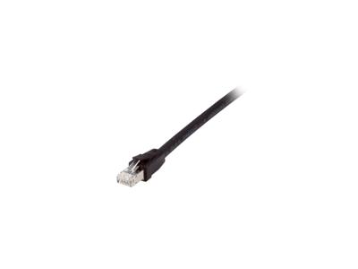 Equip 608057 patch cable, cat8.1, s/ftp (s-stp) rj-45, rj-45, black, 0.5m