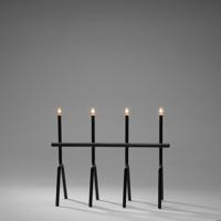 Konstsmide 3911-710TR Kerstboog Warmwit LED Zwart - thumbnail