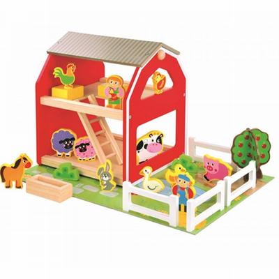 Boerderij met dieren en puzzelondergrond 49-delig Boerderij met dieren en puzzelondergrond 49-delig