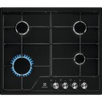 Electrolux EGS6424K kookplaat Zwart Ingebouwd 60 cm Gaskookplaat 4 zone(s) (7332543698561) - thumbnail