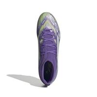 adidas F50 League Mid Gras / Kunstgras Voetbalschoenen (MG) Paars Wit Neongeel - thumbnail