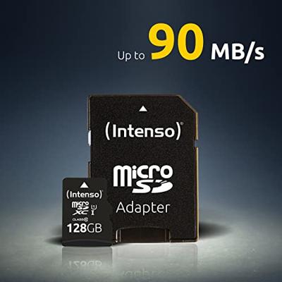 Micro SD geheugenkaart met adapter INTENSO 3423492 256 GB 256 GB