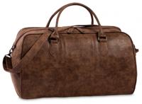 reistas 38 liter 52 cm kunstleer bruin - thumbnail