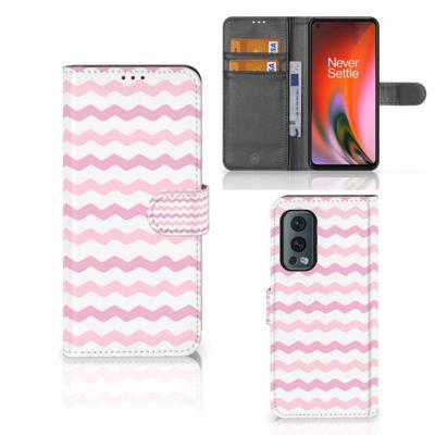 OnePlus Nord 2 5G | Telefoon Hoesje | Waves Roze