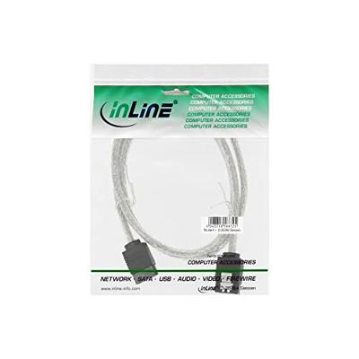 InLine 27303R SATA-kabel 0,3 m Transparant