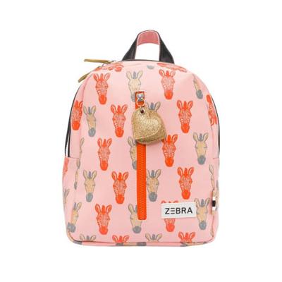 Zebra Girls Rugzak S Zebra Peach Gold
