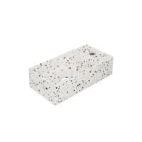 Fontein INK Versus 36x18x9cm Composiet Rechts Met Kraangat Mat Multi Terrazzo - thumbnail