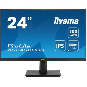 Iiyama ProLite XU2492HSU-B6 LED-monitor Energielabel D (A - G) 61 cm (24 inch) 1920 x 1080 Pixel 16:9 0.4 ms HDMI, DisplayPort, Hoofdtelefoon (3.5 mm