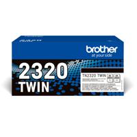 Brother Toner TN-2320TWIN Origineel 2-pack Zwart 2600 bladzijden TN2320TWIN - thumbnail