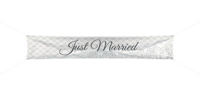 Bruiloft Spandoek Just Married 300x60cm