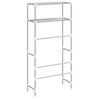 VidaXL Wasmachinerek 2-laags 69x28x143 cm ijzer grijs - thumbnail