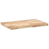 Bureaublad 160x50x4 cm onbehandeld massief acaciahout - thumbnail