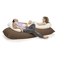 Terapy Uli armleuning zitzak - Lichtgrijs | 100cm x 80cm x 30cm - thumbnail