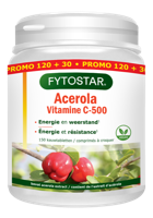 Fytostar Acerola vitamine C 500 kauwtablet 150 Tabletten - thumbnail