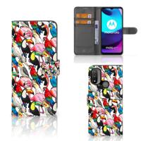 Motorola Moto E20 | E30 | E40 | Telefoonhoesje | Met pasjeshouder | Birds - thumbnail
