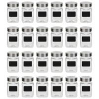 Opbergpotten met stickers 24 st 300 ml - thumbnail