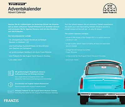 Franzis adventkalender Trabant blauw Franzis adventkalender Trabant blauw