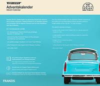 Franzis adventkalender Trabant blauw - thumbnail