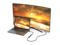 Equip 133492 video kabel adapter 0,15 m USB Type-C HDMI Zwart, Grijs - thumbnail