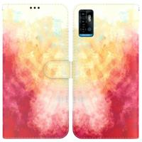 Voor ZTE MILJE A72 / V40 VITA Aquarel Patroon Horizontale Flip Leren Telefoonhoes (Lente Cherry) - thumbnail