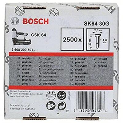 Bosch Accessories 2608200504 Nagel met verzonken kop SK64 Afmeting, lengte 45 mm 2500 stuk(s) Bosch Accessories 2608200504 Nagel met verzonken kop SK64 Afmeting, lengte 45 mm 2500 stuk(s)