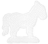 Hama strijkkralen grondplaat paard wit - thumbnail