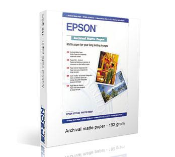 Epson Archival Matte Paper C13S041342 Fotopapier DIN A4 192 g/m² 50 vellen Mat Epson Archival Matte Paper C13S041342 Fotopapier DIN A4 192 g/m² 50 vellen Mat