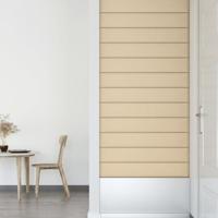 Wandpanelen 12 st 1,62 m 90x15 cm stof crmekleurig - thumbnail
