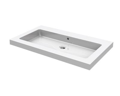 Mueller Single flat meubelwasbak 60x46cm zonder kraangat Mueller Single flat meubelwasbak 60x46cm zonder kraangat