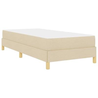 Boxspring bed Crème en bruin 100 x 200 cm