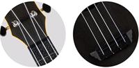 Flight Travel Series TUC Black concert ukelele met gigbag - thumbnail