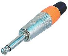 Neutrik NP2CVERNICKELT Jackplug 6,35 mm Stekker, recht Aantal polen: 2 Mono Zilver 1 stuk(s)