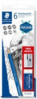 Staedtler Lumograph 61 100 C6 Potloodset Hardheid: 6B, 4B, 2B, B, HB, 2H 1 set(s) - thumbnail
