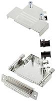encitech D45ZK25-HDS44-W-K 6355-8013-13 D-sub female connectorset 45 ° Aantal polen: 44 Soldeerkelk 1 stuk(s) - thumbnail