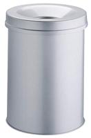 Durable SAFE rund 15 330523 Prullenbak 15 l (Ø x h) 260 mm x 357 mm Staal Zilver 1 stuk(s) - thumbnail