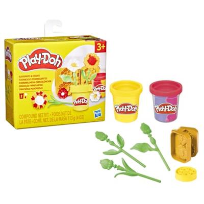 Play-Doh lil flowers zonnebloemen en madeliefjes - 2 kleipotjes