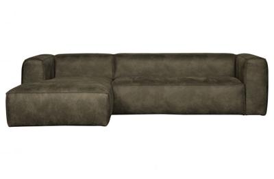 WOOOD Loungebank 'Bean' Links, kleur Army