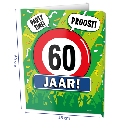 Raambord 60 Jaar Verjaardag (60x45cm)