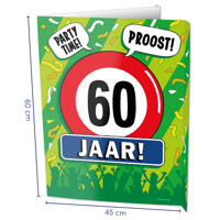 Raambord 60 Jaar Verjaardag (60x45cm) - thumbnail