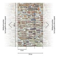 Livingwalls The Wall II - Beige - Stenen Muur - 392511 - thumbnail
