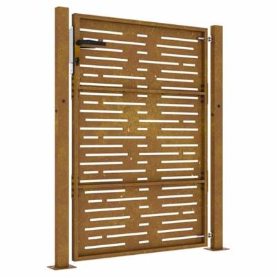 Poort 105x130 cm vierkant cortenstaal