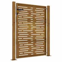 Poort 105x130 cm vierkant cortenstaal - thumbnail