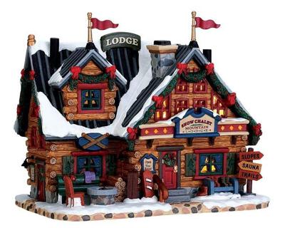 Kerstfiguur Apres-ski lodge b/o led LEMAX - Lemax