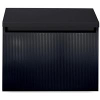 Frozen 3D Badmeubelset 60 cm - Greeplijst in Kleur - Inclusief Wastafelbovenblad Zwart Mat - thumbnail