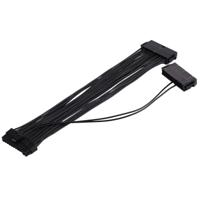 30cm ATX mijnbouw 24 Pin Dual PSU Power Supply Extension Kabel - thumbnail
