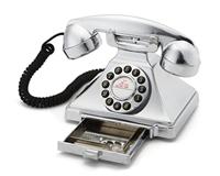 GPO Carrington Retro Telefoon Chrome - thumbnail