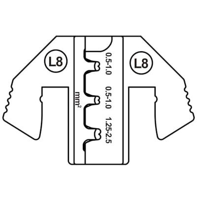 TOOLCRAFT TO-9627237 Krimpinzetstuk TE CI 2 , ST, JPT plat contact, JT contact (moerbus) 0.5 tot 2.5 mm²