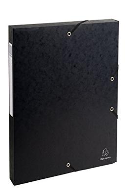 Exacompta elastobox Exabox zwart, rug van 2,5 cm