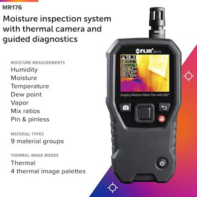 FLIR MR176 Materiaalvochtmeter Meetbereik bouwvochtigheid 0 tot 100 %Vol. Geïntegreerde warmtebeeldcamera